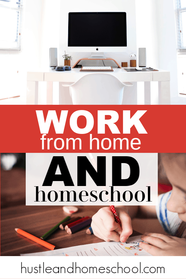Work from home and homeschool. Advice for work from home moms who are also homeschooling.