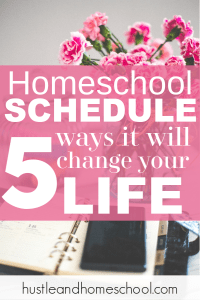 I never thought we needed a homeschool schedule, but once we gave it a try, it was life changing! You seriously need to check out these 5 ways a homeschool schedule will change your life.