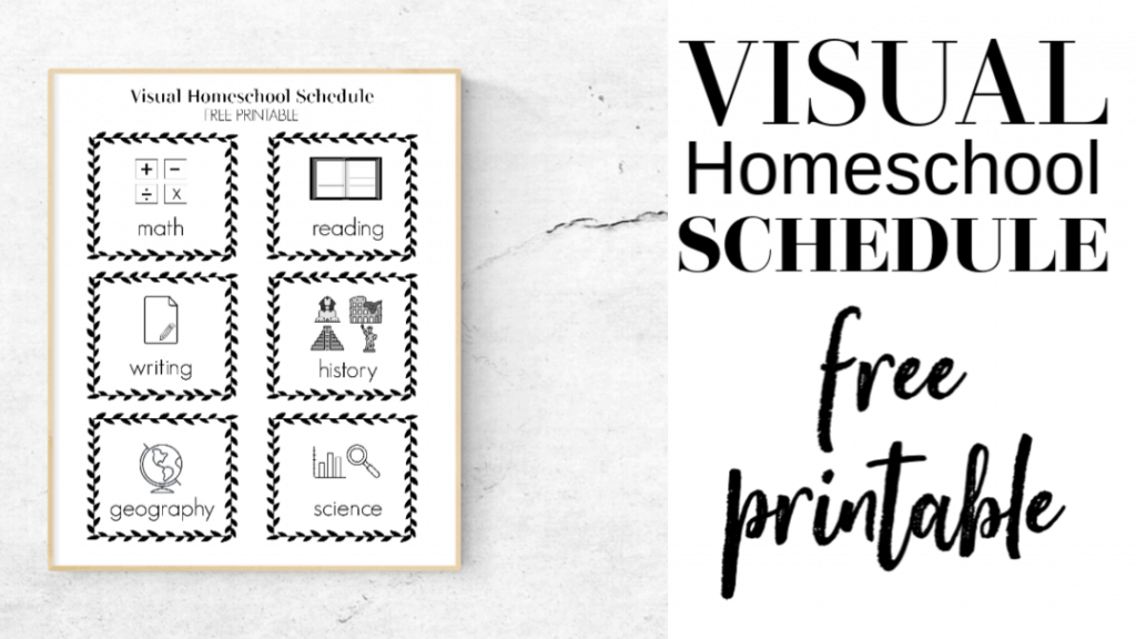 Gratis Printbaar Visueel Homeschool Schema