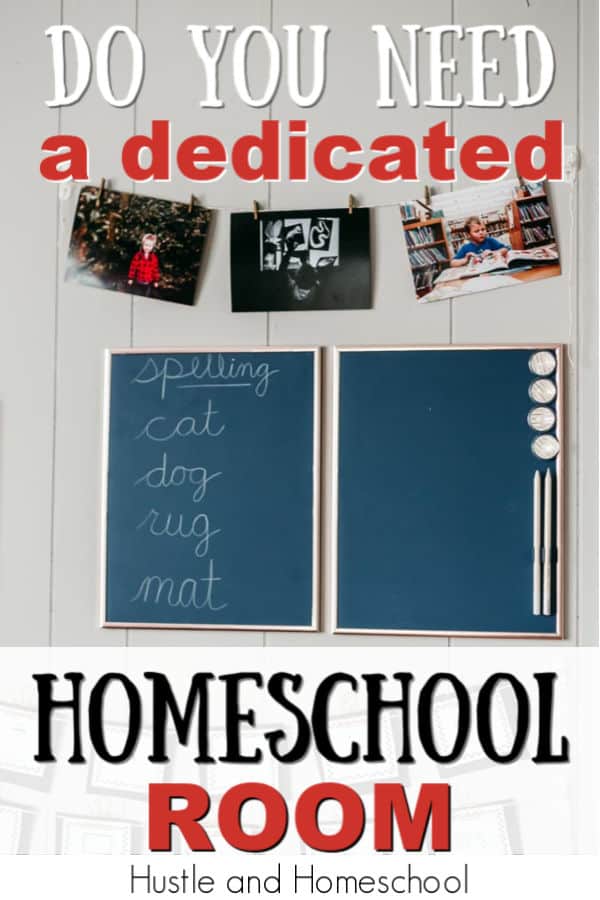 Do you need a dedicated homeschool room? How to set up your home for homeschooling. Homeschool supplies. Homeschool organization. Small space homeschooling. Small house homeschool.