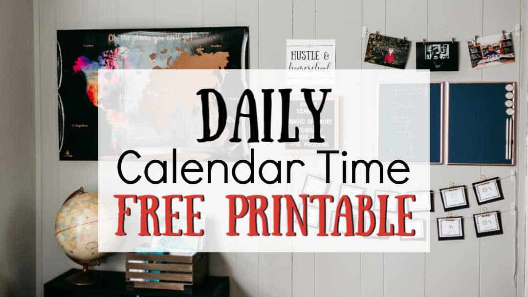 Daily Calendar Time | FREE Printable