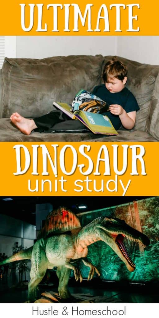 The ultimate dinosaur unit study for kids who LOVE dinosaurs. dinosaur books | dinosaur lessons | dinosaur homeschool unit study | kindergarten unit study | dinosaur activities