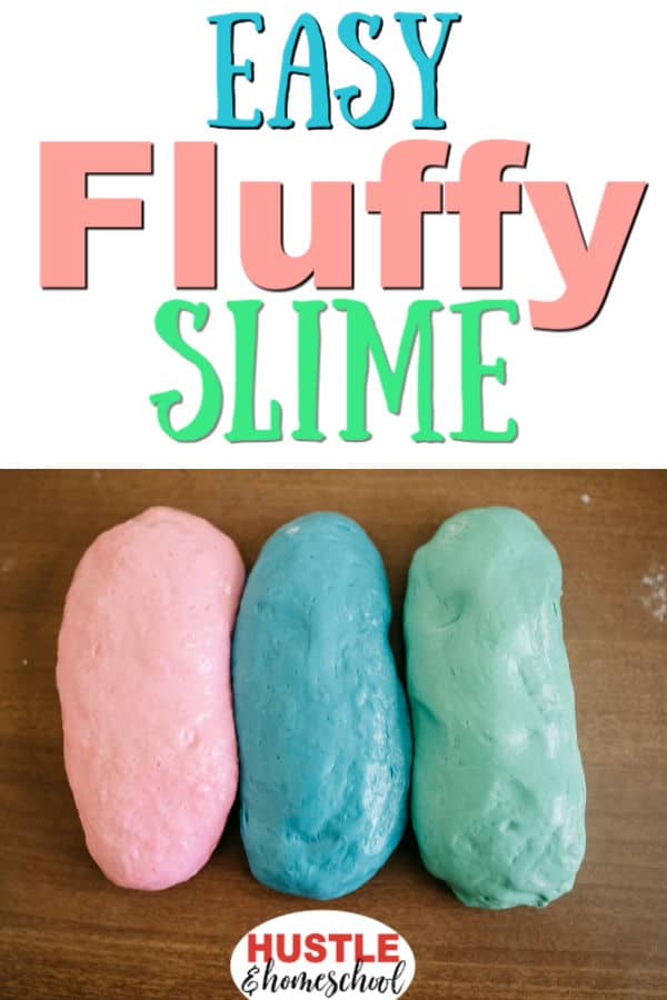 This easy fluffy slime recipe only uses 4 ingredients and has an awesome consistency.
