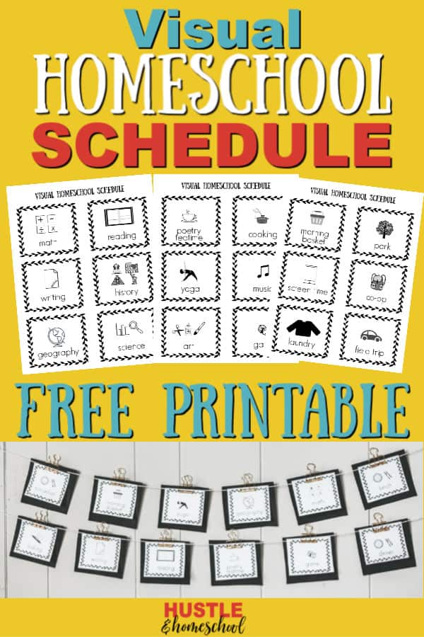 Free Printable Visual Homeschool Schedule