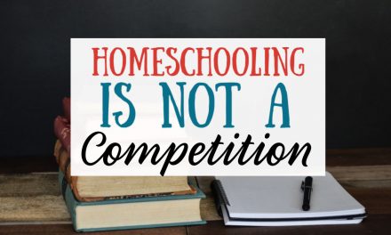 Homeschooling is NOT a Competition