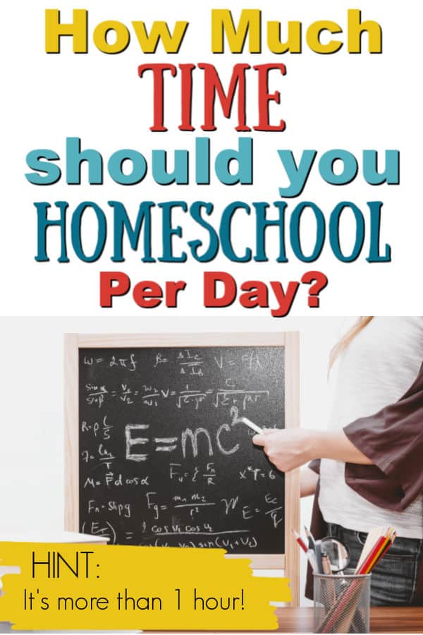 How Much Time Should You Homeschool per day? Homeschooling 1 hour per day is not enough.