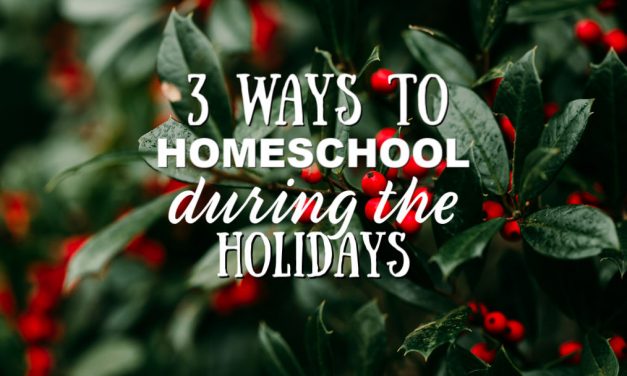 3 Ways to Homeschool During the Holidays