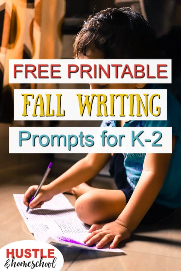 Free Printable Fall Writing Prompts for K-2 Homeschoolers