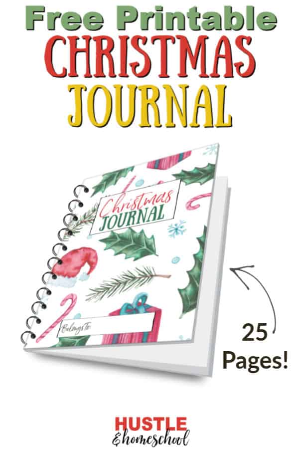 A free printable 25 page Christmas Journal for families.