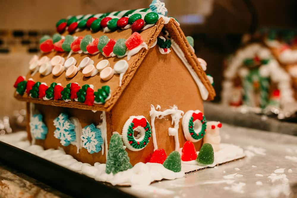 Decorated Gingerbread House