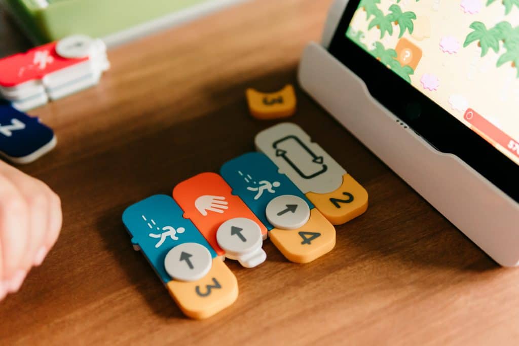 New Osmo coding game pieces