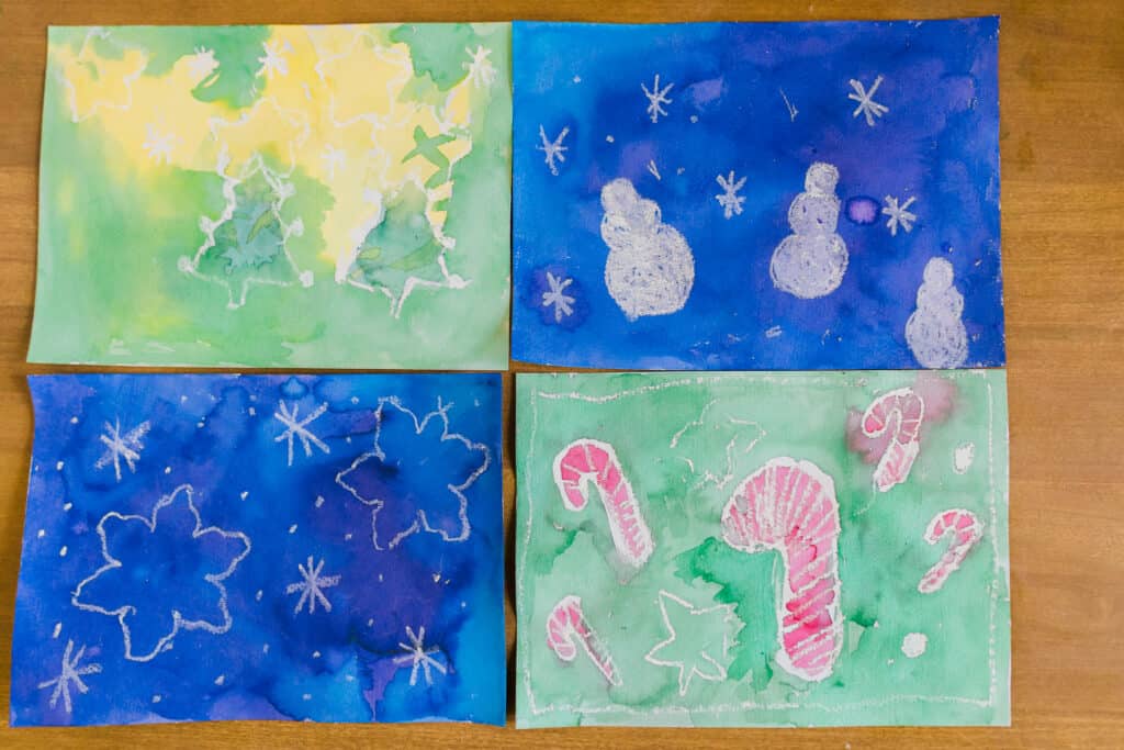 christmas paintings for kids