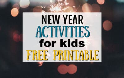 New Year Activities for Kids – Free Printable